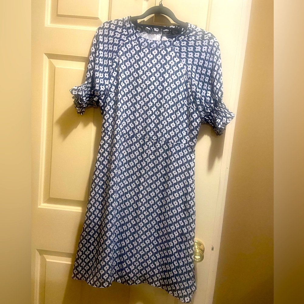 Blue Patterned Women's Dress